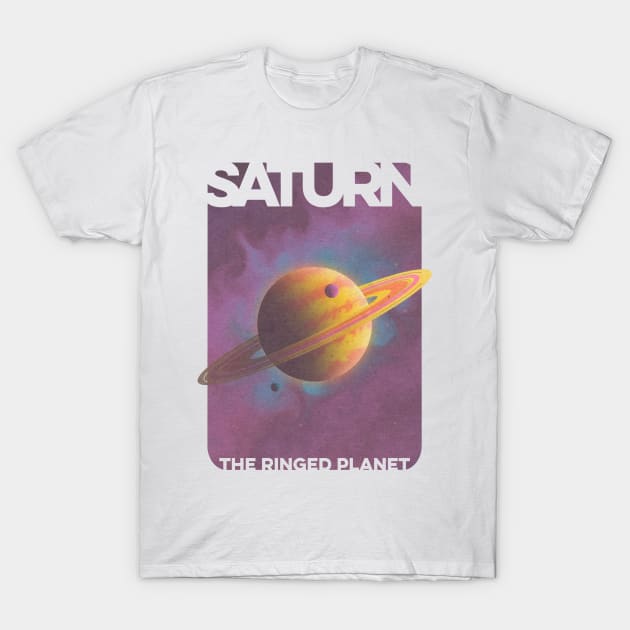 Saturn, The Ringed Planet T-Shirt by JDP Designs